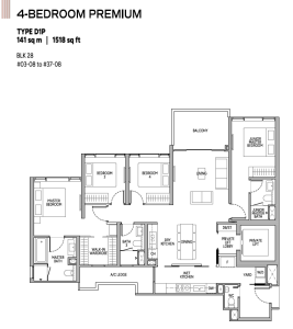 union-square-residences-floor-plan-4-bedroom-premium-type-D1P