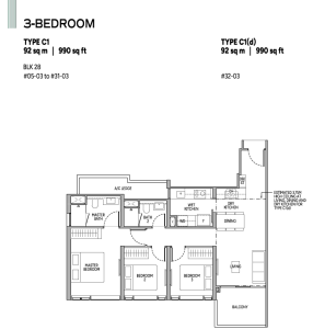 union-square-residences-floor-plan-3-bedroom-type-C1